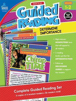 cover image of Ready to Go Guided Reading: Determine Importance, Grades 1-2